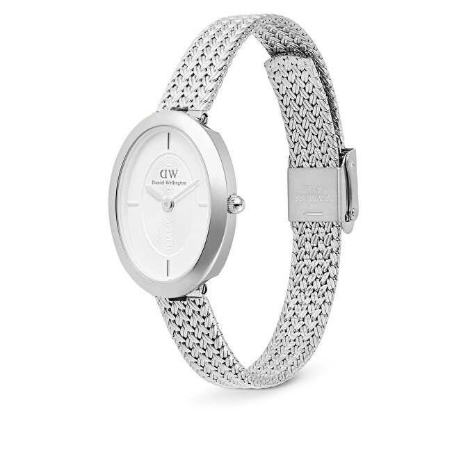 Daniel Wellington Juliette Braided Mesh White Sunray Silver DW00100884