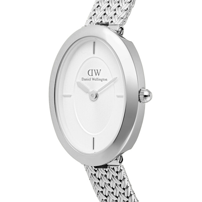 Daniel Wellington Juliette Braided Mesh White Sunray Silver DW00100884