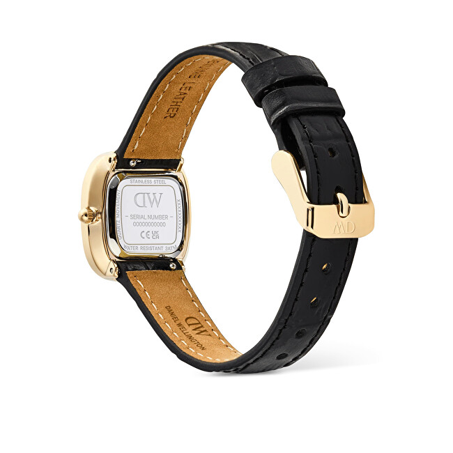 Daniel Wellington Margot 24x26mm Black-croc Off-White G DW00100969