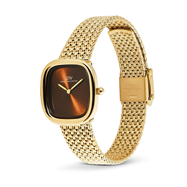 Daniel Wellington Margot 24x26mm Braided Mesh Amber G DW00100968 analogové