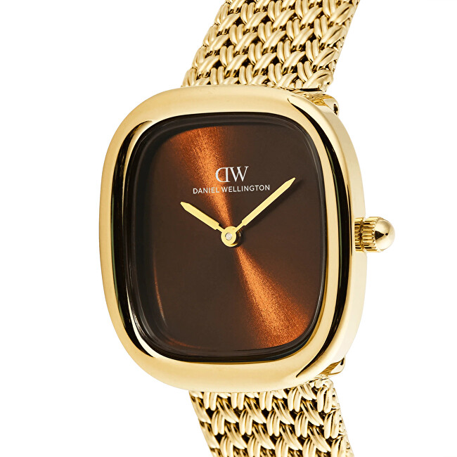 Daniel Wellington Margot 24x26mm Braided Mesh Amber G DW00100968 analogové