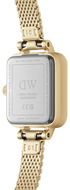 Daniel Wellington Micro Quadro Mini Evergold Blush DW00100655