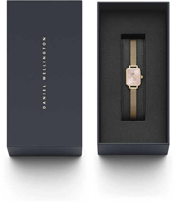 Daniel Wellington Micro Quadro Mini Evergold Blush DW00100655