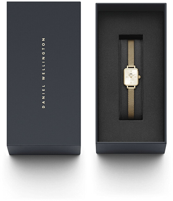 Daniel Wellington Micro Quadro Mini Evergold Champagne DW00100656
