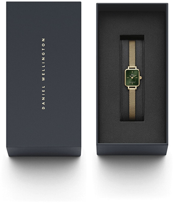 Daniel Wellington Micro Quadro Mini Evergold Emerald DW00100653
