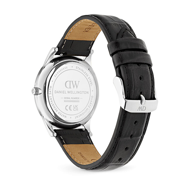 Daniel Wellington Pathfinder 39 Black-Croc Frost-White S DW00100980