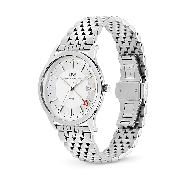 Daniel Wellington Pathfinder GMT 39 7-Link Frost-White S DW00100973
