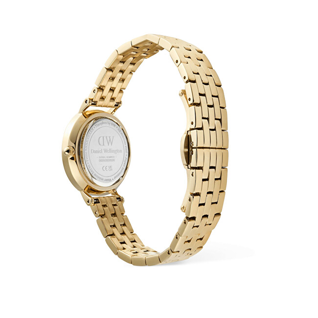 Daniel Wellington Petite 28 Roman Numerals Date 5-Link White Gold DW00100857