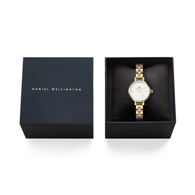 Daniel Wellington Petite Mini 19 Arch 3-Link White Gold DW00100855