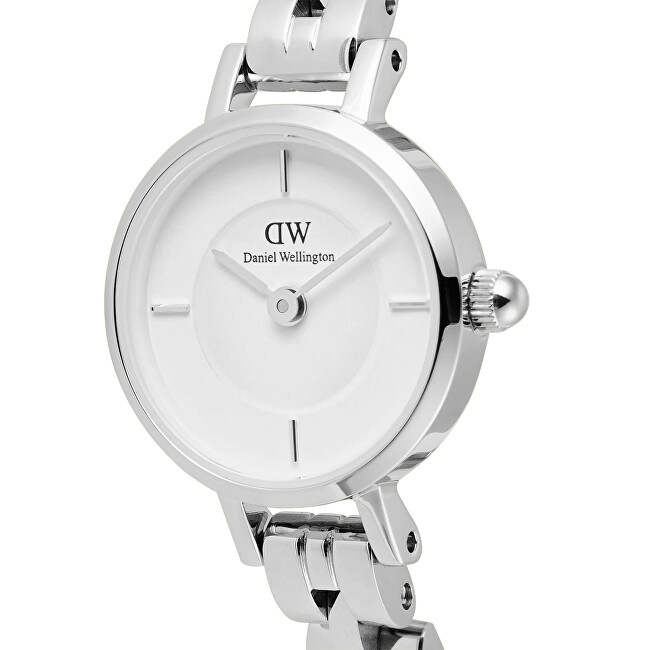 Daniel Wellington Petite Mini 19 Arch 3-Link White Silver DW00100853