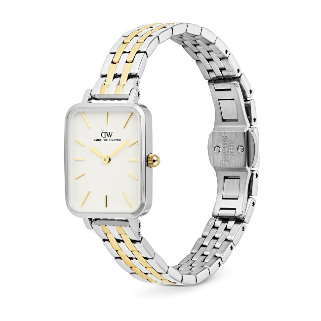 Daniel Wellington Quadro 20x26 5-link Two Tone White G S DW00101014 analogové