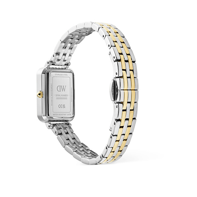 Daniel Wellington Quadro 20x26 5-link Two Tone White G S DW00101014 analogové