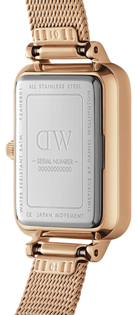 Daniel Wellington Quadro 20X26 Pressed Melrose RG Green DW00100437