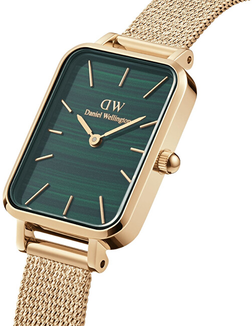 Daniel Wellington Quadro 20X26 Pressed Sheffield Evergold Emerald DW00100561 analógové