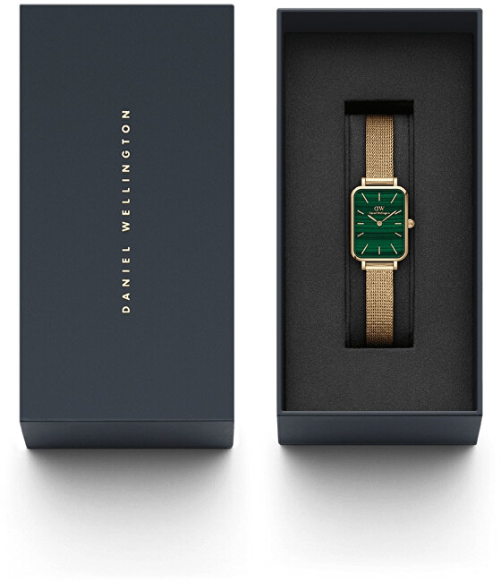 Daniel Wellington Quadro 20X26 Pressed Sheffield Evergold Emerald DW00100561 analógové