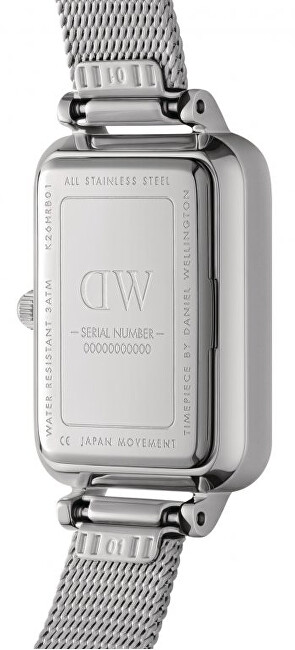 Daniel Wellington Quadro 20X26 Pressed Sterling S White DW00100438