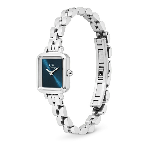 Daniel Wellington Quadro Mini 15.4x18.2 Arch 3-Link Arctic Sunray Silver DW00100846