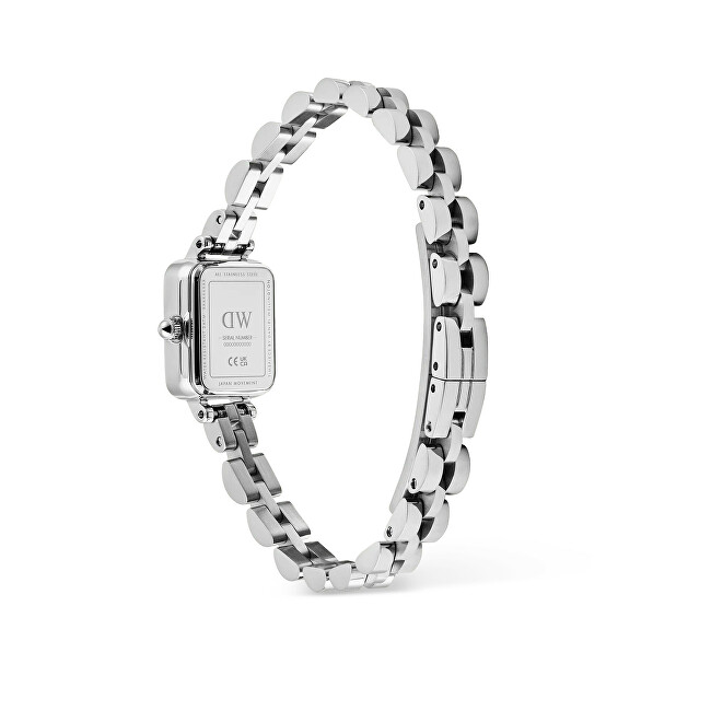 Daniel Wellington Quadro Mini 15.4x18.2 Arch 3-Link Arctic Sunray Silver DW00100846