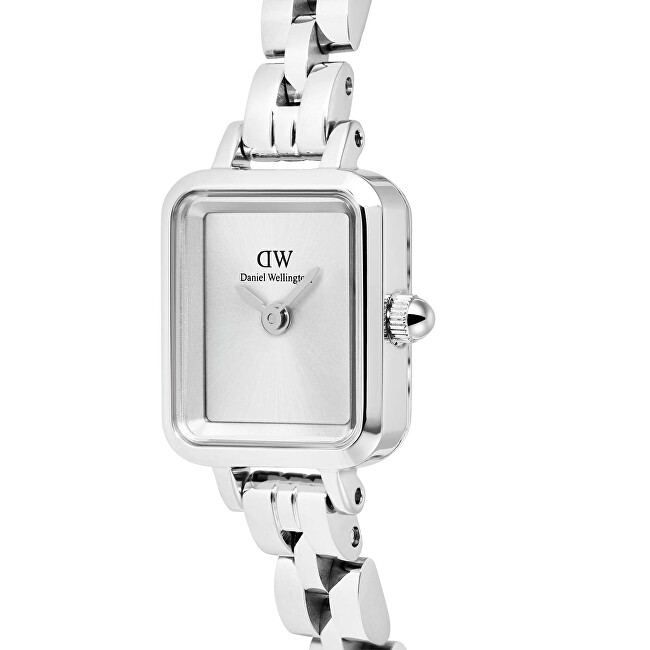 Daniel Wellington Quadro Mini 15.4x18.2 Arch 3-Link White Sunray Silver DW00100844