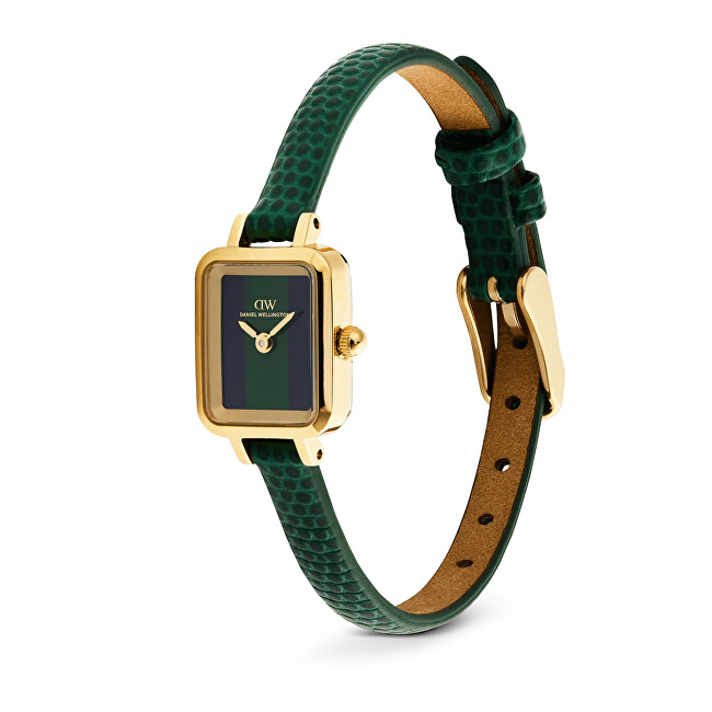 Daniel Wellington Quadro Mini 15.4x18.2 Green Lizard Warwick G DW00100958 analogové