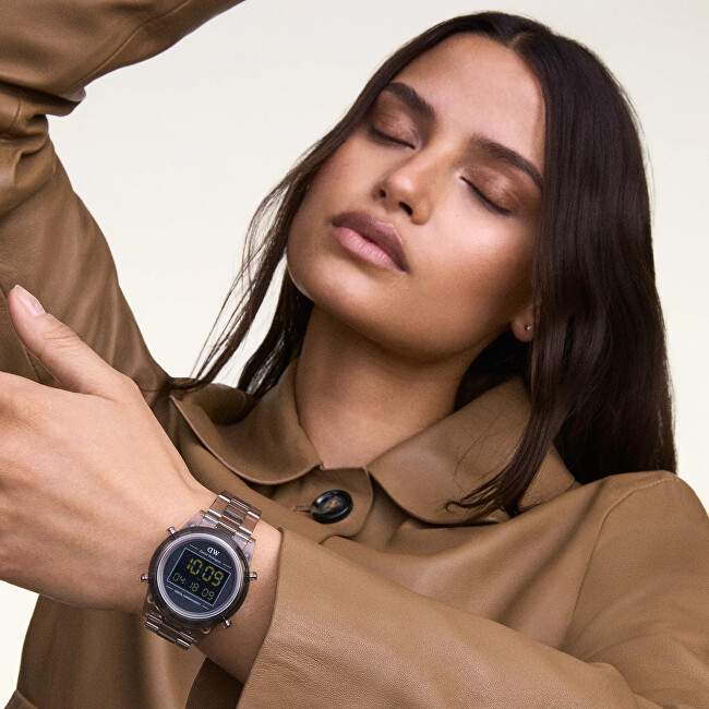 Daniel Wellington Retro Digital Light Grey DW00100766 digitálny