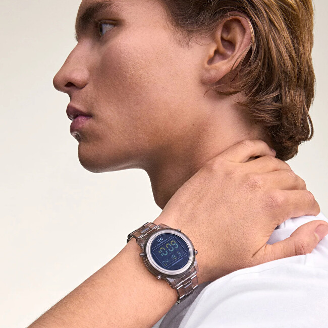 Daniel Wellington Retro Digital Light Grey DW00100766 digitálny