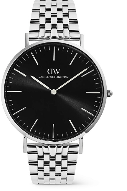 Daniel Wellington Classic 40 7-Link Black S DW00101023 analógové