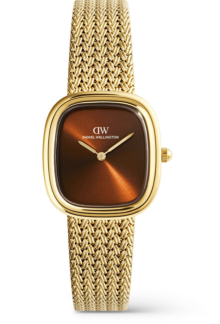 Daniel Wellington Margot 24x26mm Braided Mesh Amber G DW00100968 analogové