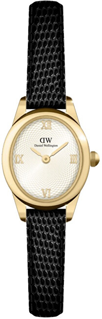 Daniel Wellington Ophelia Mini 22x25,5 Black Lizard White Guilloché G DW00100890 analogové
