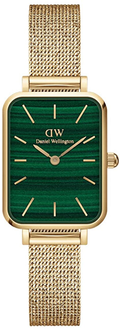 Daniel Wellington Quadro 20X26 Pressed Sheffield Evergold Emerald DW00100561 analógové
