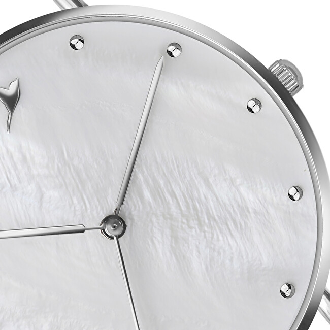 Emily Westwood Seashell White Leather LAE-B018S analogové