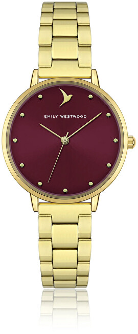Emily Westwood Burgundy Gold Chic EKK-4214GQ