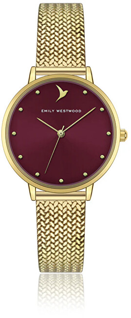 Emily Westwood Burgundy Gold Chic EKK-5914GQ