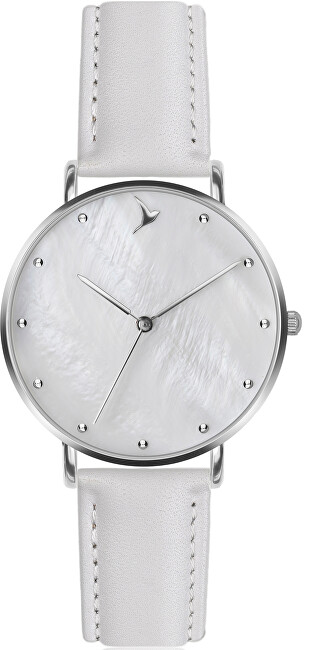 Emily Westwood Seashell White Leather LAE-B018S analogové