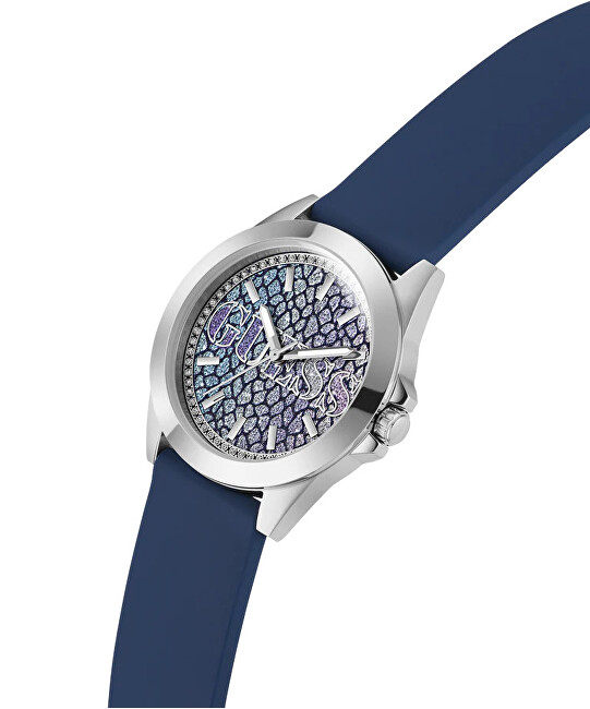 Guess Ladies Blue Silver Tone Analog Watch GW0749L1 analógové