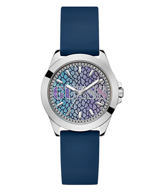 Guess Ladies Blue Silver Tone Analog Watch GW0749L1 analógové