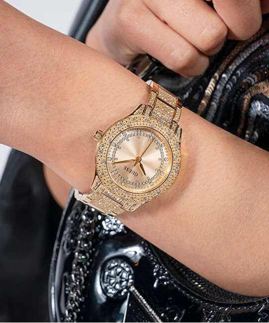 Guess Ladies Gold Tone Analog Watch GW0746L2