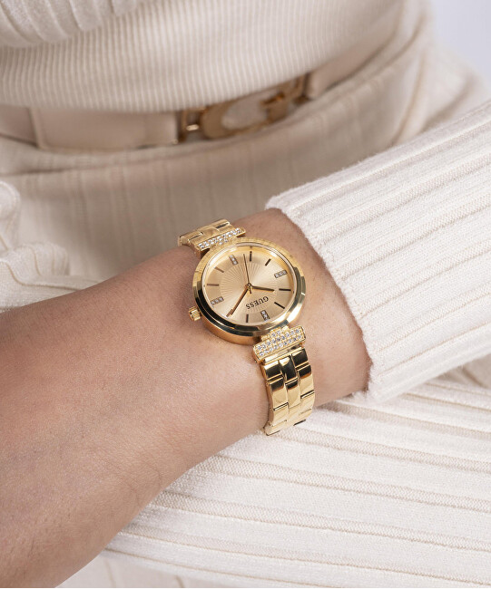 Guess Ladies Gold Tone Analog Watch GW0762L2