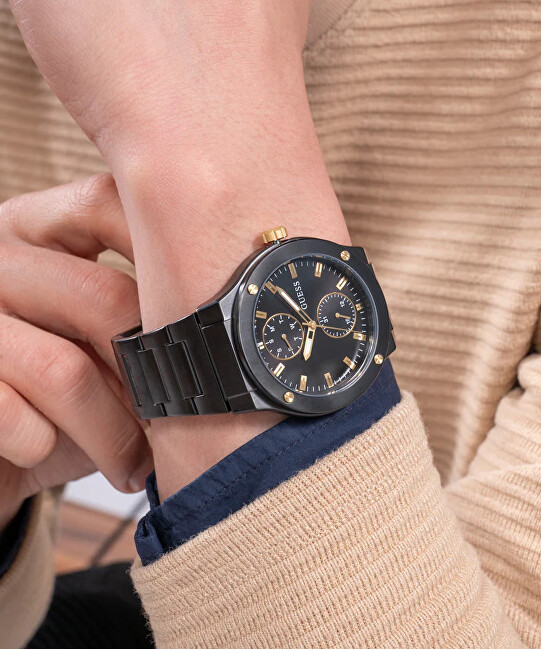 Mens Black Multi-function Watch GW0795G3