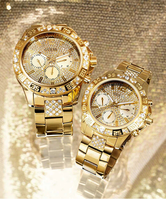 Guess Mens Gold Tone Multi-function Watch GW0796G2