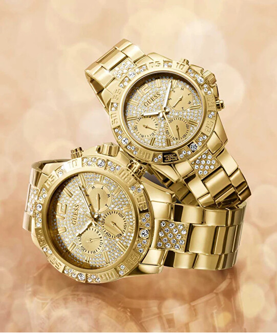 Guess Mens Gold Tone Multi-function Watch GW0796G2