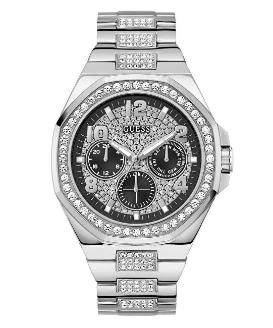 Guess Mens Silver Tone Multi-function Watch GW0785G3