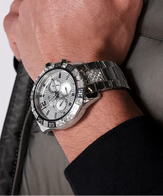 Mens Silver Tone Multi-function Watch GW0796G1