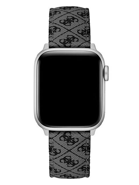 Guess Kožený řemínek pro Apple Watch (38 - 41 mm) - Gray Quattro G CS2001S2