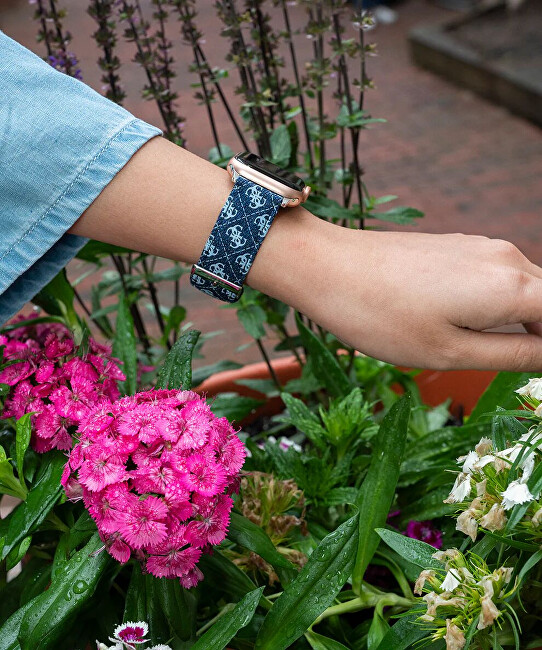 Kožený řemínek pro Apple Watch (38 - 41 mm) - Blue Quattro G CS2001S3