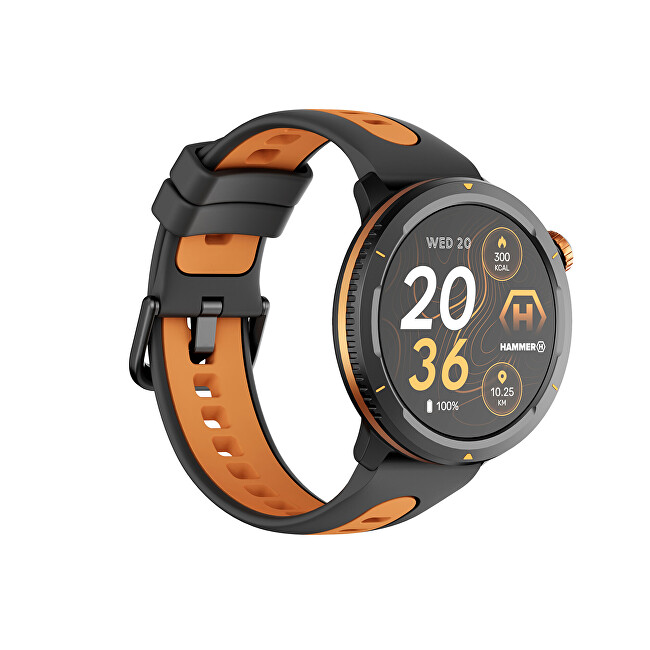 Hammer Chytré hodinky Hammer Watch 2 lite oranžovo-černé