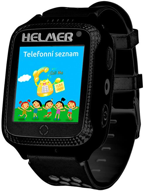 Chytré dotykové hodinky s GPS lokátorem a fotoaparátem - LK 707 černé