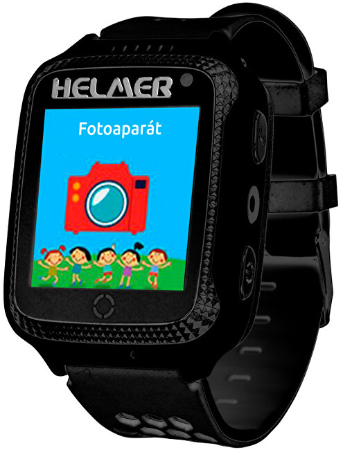 Chytré dotykové hodinky s GPS lokátorem a fotoaparátem - LK 707 černé