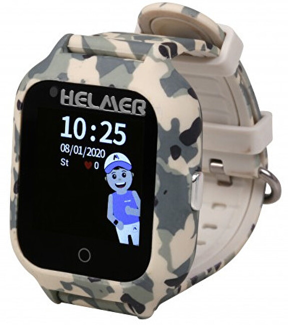 Chytré dotykové hodinky s GPS lokátorem a fotoaparátem - LK 710 4G šedé