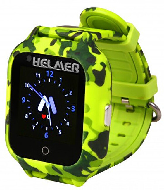 Helmer Chytré dotykové hodinky s GPS lokátorem a fotoaparátem - LK 710 4G zelené